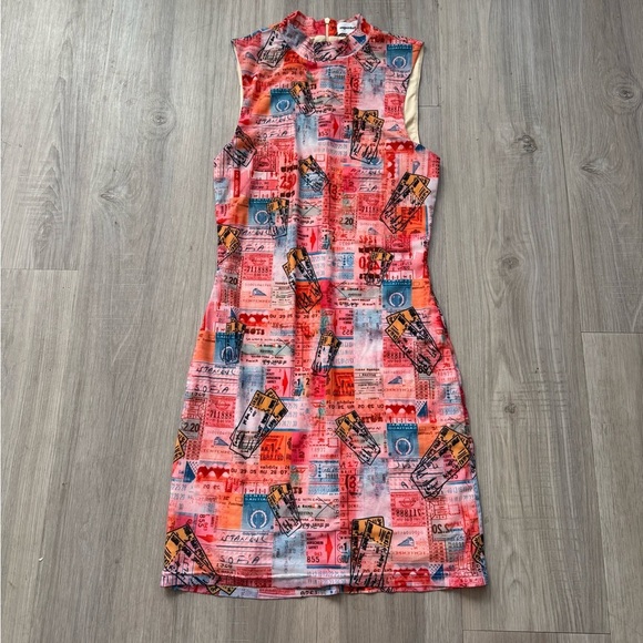 Superdown Achelle Mini Dress Pink Patchwork - Picture 5 of 11